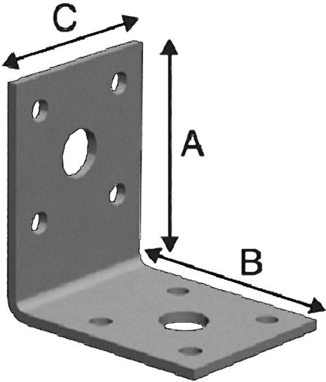 Conector angular SIMPSON STRONG TIE FLVW40/100 FLVW40/100 53x53mm (3000257534)