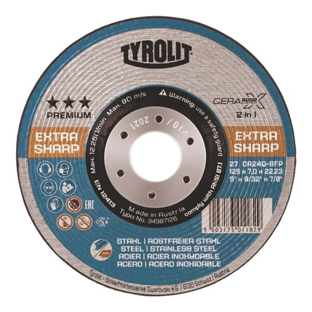 Disque abrasif TYROLIT CERABOND X D125xS7mm (4000845214)