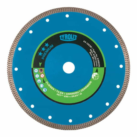 Disque à tronçonner diamanté TYROLIT Premium Ø 125 mm alésage 22,23 mm (4000845249)