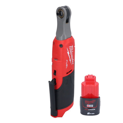 Cliquet à batterie Milwaukee M12 FHIR14-201 12 V 47 Nm 1/4" brushless + 1x batterie 2,0 Ah - sans chargeur