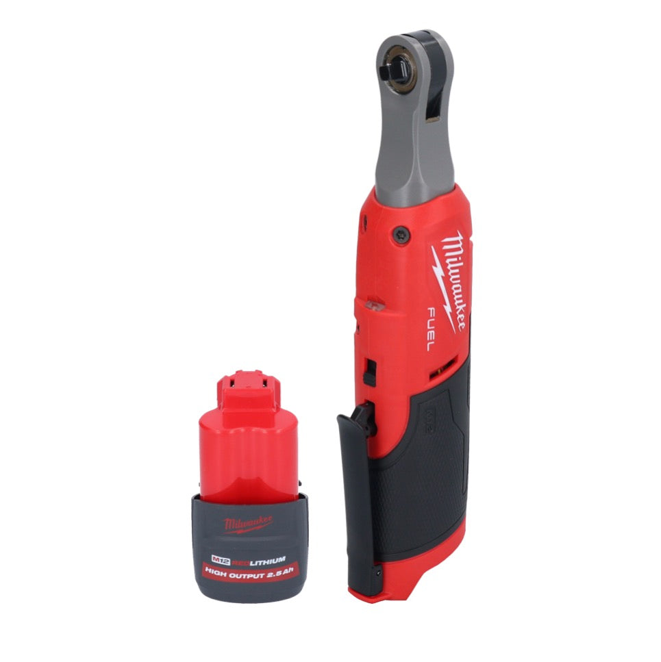 Cliquet à batterie Milwaukee M12 FHIR14-251 12 V 47 Nm 1/4" brushless + 1x batterie 2,5 Ah - sans chargeur