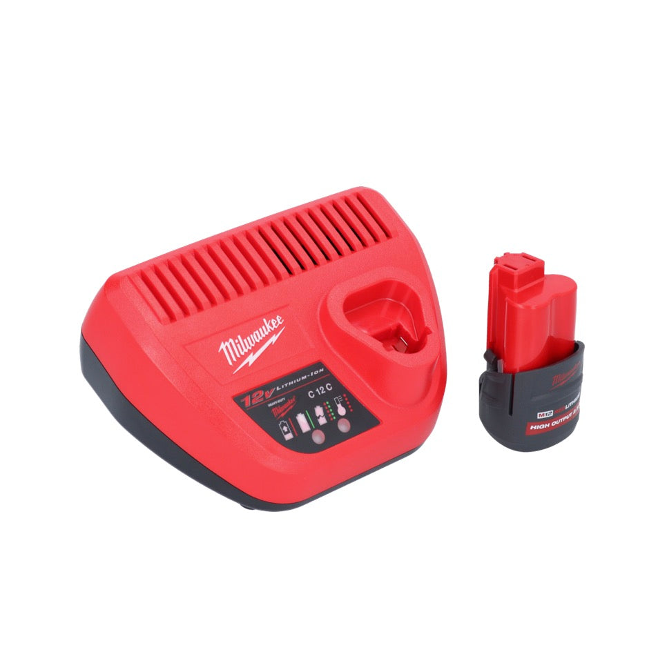 Milwaukee M12 FHIR14-251 Akku Ratsche 12 V 47 Nm 1/4" Brushless + 1x Akku 2,5 Ah + Ladegerät