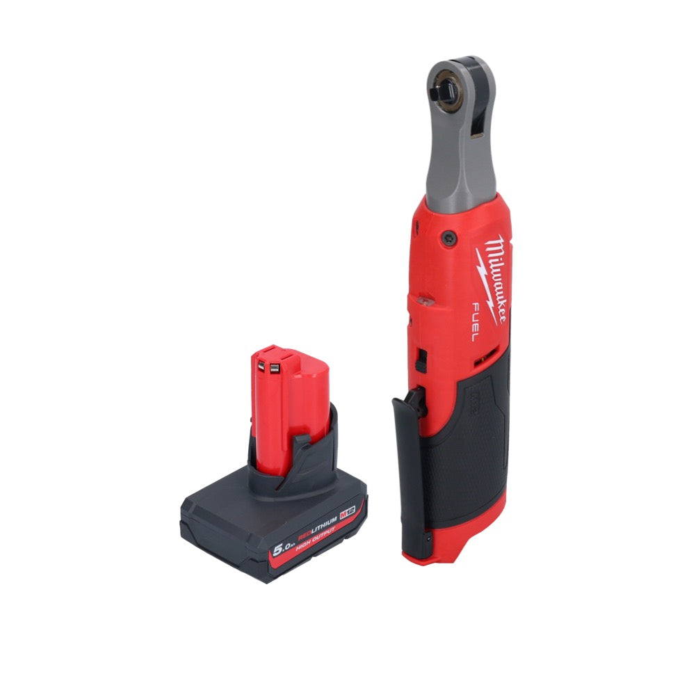 Cliquet à batterie Milwaukee M12 FHIR14-501 12 V 47 Nm 1/4" brushless + 1x batterie 5,0 Ah - sans chargeur