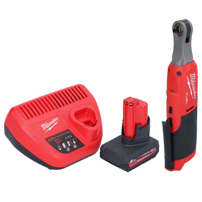 Cliquet à batterie Milwaukee M12 FHIR14-501 12 V 47 Nm 1/4" brushless + 1x batterie 5,0 Ah + chargeur