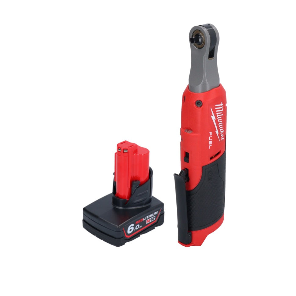 Cliquet à batterie Milwaukee M12 FHIR14-601 12 V 47 Nm 1/4" brushless + 1x batterie 6,0 Ah - sans chargeur