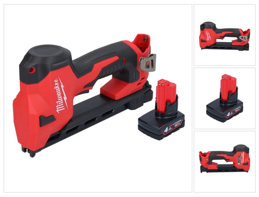 Agrafeuse sur batterie Milwaukee M12 BCST-401 12 V 19 x 25,4 mm + 1x batterie 4,0 Ah - sans chargeur