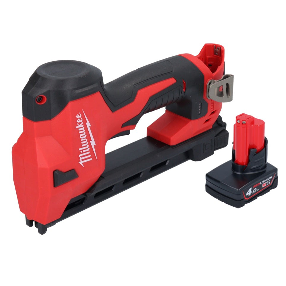 Milwaukee M12 BCST-401 Akku Tacker 12 V 19 x 25,4 mm + 1x Akku 4,0 Ah - ohne Ladegerät