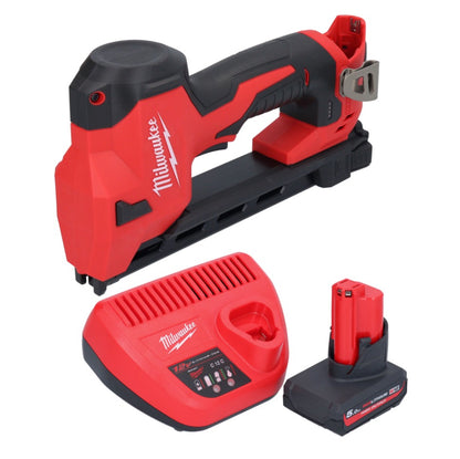 Agrafeuse sur batterie Milwaukee M12 BCST-501 12 V 19 x 25,4 mm + 1x batterie 5,0 Ah + chargeur