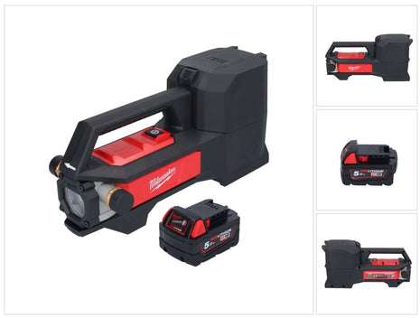 Pompe de transfert de batterie Milwaukee M18 BTP-501 18 V 1817 l/h + 1x batterie 5,0 Ah - sans chargeur