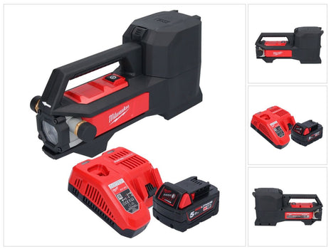 Pompe de transfert de batterie Milwaukee M18 BTP-501 18 V 1817 l/h + 1x batterie 5,0 Ah + chargeur