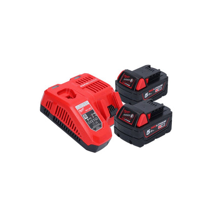 Pompe de transfert de batterie Milwaukee M18 BTP-502 18 V 1817 l/h + 2x batteries 5,0 Ah + chargeur