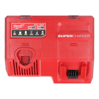 Milwaukee M12-18SC Schnellladegerät 12 V / 18 V 13,5 Ampere ( 4932471735 ) für Li-Ion Akkus