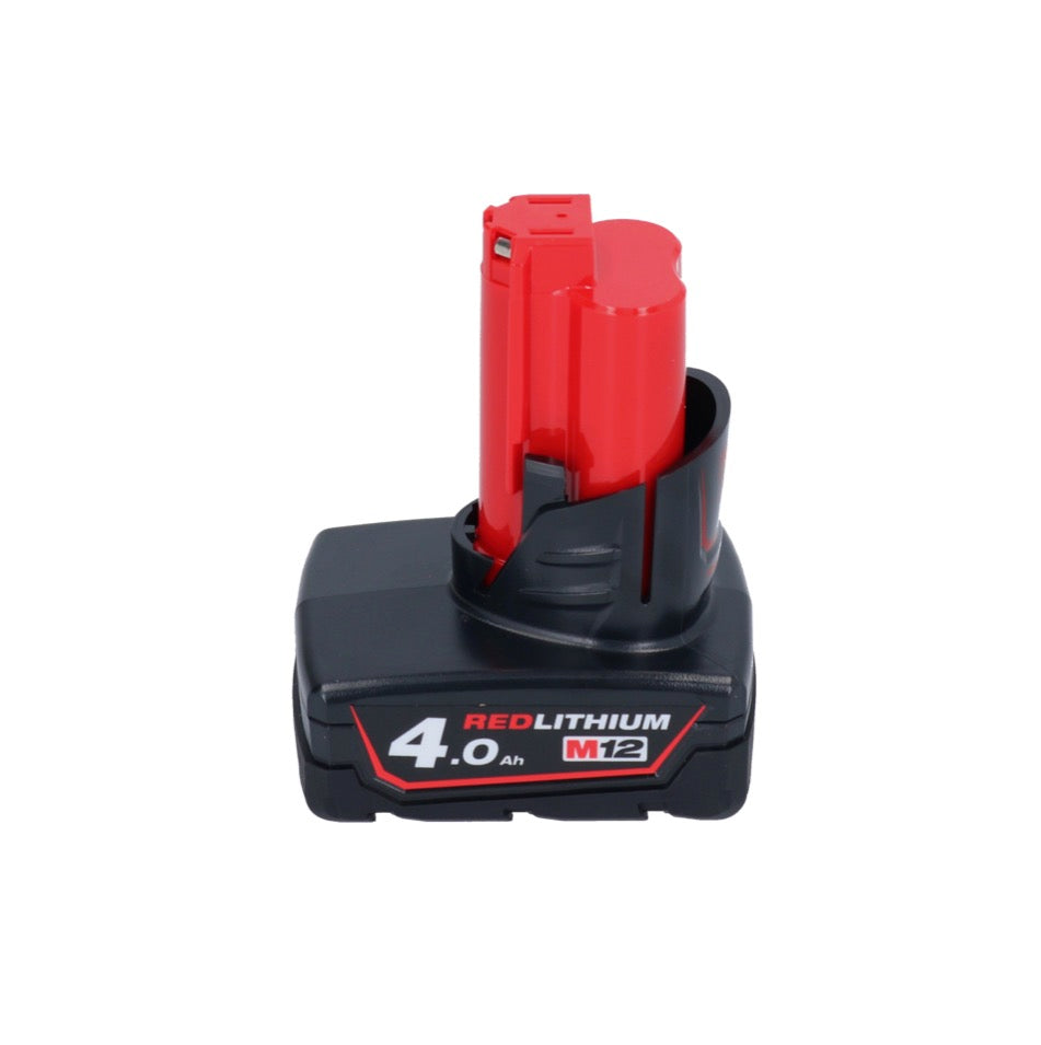 Milwaukee M12 BDC8-401C Akku Rohrreinigungsgerät 12 V + 1x Akku 4,0 Ah + Spirale + Eimer - ohne Ladegerät