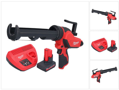 Pistolet à cartouche avec batterie Milwaukee M12 PCG/310-501 12 V 310 ml + 1x batterie 5,0 Ah + chargeur