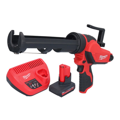 Milwaukee M12 PCG/310-501 Akku Kartuschenpresse 12 V 310 ml + 1x Akku 5,0 Ah + Ladegerät