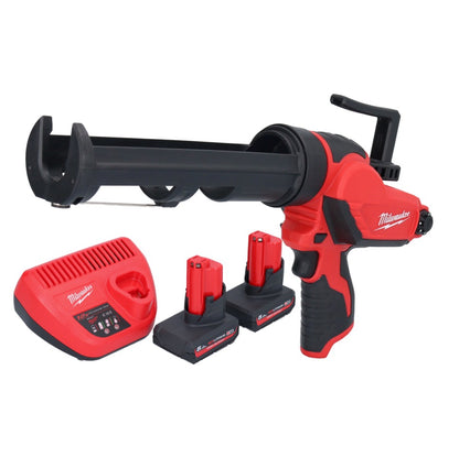 Pistolet à cartouche avec batterie Milwaukee M12 PCG/310-502 12 V 310 ml + 2x batteries 5,0 Ah + chargeur