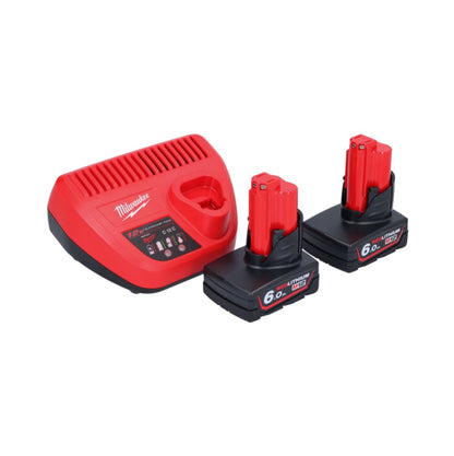 Pistolet à cartouche à batterie Milwaukee M12 PCG/310-602 12 V 310 ml + 2x batteries 6,0 Ah + chargeur