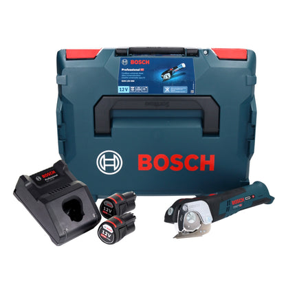 Bosch GUS 12V-300 Professional Akku Universalschere 12 V + 2x Akku 3,0 Ah + Ladegerät + L-Boxx - Toolbrothers