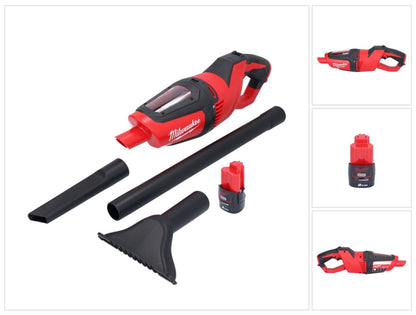 Aspirateur sans fil Milwaukee M12 HV-201 12 V + 1x batterie 2,0 Ah - sans chargeur