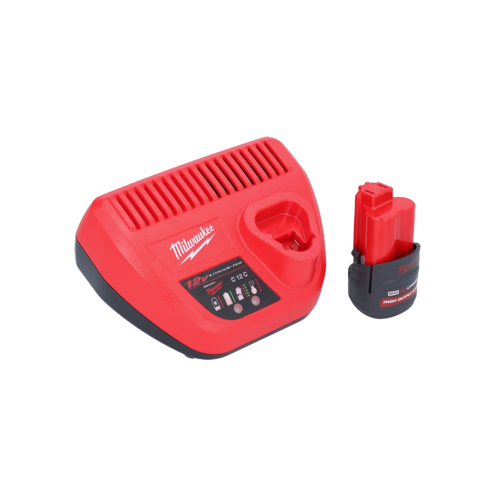 Aspirateur à batterie Milwaukee M12 HV-251 12 V + 1x batterie 2,5 Ah + chargeur