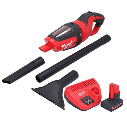 Aspirateur à batterie Milwaukee M12 HV-501 12 V + 1x batterie 5,0 Ah + chargeur