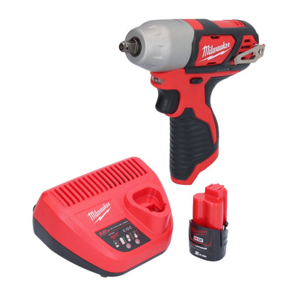 Milwaukee M12 BIW38-201 Akku Schlagschrauber 12 V 135 Nm 3/8˝ + 1x Akku 2,0 Ah + Ladegerät