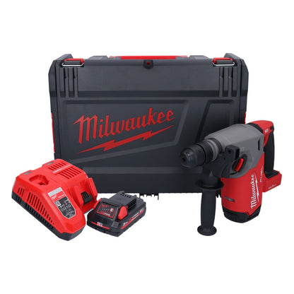 Milwaukee M18 ONEFHX-301X Akku Kombihammer 18 V 2,5 J SDS-Plus Brushless + 1x Akku 3,0 Ah + Ladegerät + HD-Box