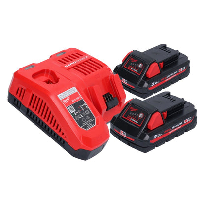 Marteau combiné à batterie Milwaukee M18 ONEFHX-302X 18 V 2,5 J SDS-Plus brushless + 2x batteries 3,0 Ah + chargeur + boîtier HD