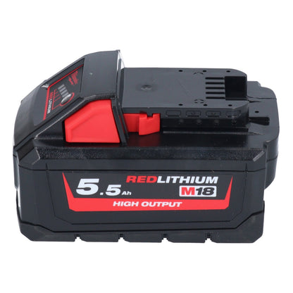 Marteau combiné à batterie Milwaukee M18 ONEFHX-551X 18 V 2,5 J SDS-Plus brushless + 1x batterie 5,5 Ah + boîtier HD - sans chargeur