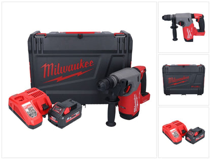 Marteau combiné à batterie Milwaukee M18 ONEFHX-551X 18 V 2,5 J SDS-Plus brushless + 1x batterie 5,5 Ah + chargeur + boîtier HD