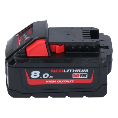 Marteau combiné à batterie Milwaukee M18 ONEFHX-801X 18 V 2,5 J SDS-Plus brushless + 1x batterie 8,0 Ah + boîtier HD - sans chargeur