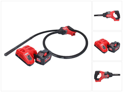 Vibrateur à béton sur batterie Milwaukee M18 FCVN24-121 18 V 2,4 m sans balais + 1x batterie 12,0 Ah + chargeur