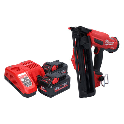 Milwaukee M18 FN16GA-802 Akku Nagler 18 V 32 - 64 mm Brushless + 2x Akku 8,0 Ah + Ladegerät