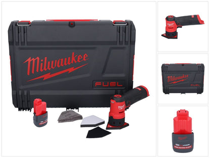 Meuleuse à pointes sur batterie Milwaukee M12 FDSS-251X 12 V 88,8 x 63,5 mm sans balais + 1x batterie 2,5 Ah + boîtier HD - sans chargeur