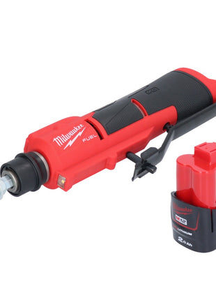 Dégrossisseur de pneu à batterie Milwaukee M12 FTB-201 12 V 7/16" Hex Brushless + 1x batterie 2,0 Ah - sans chargeur