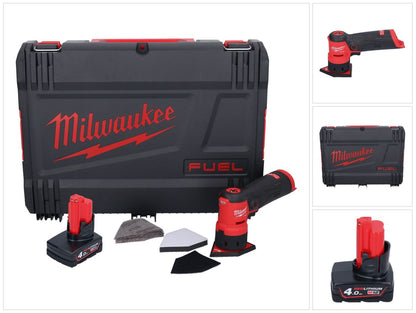 Milwaukee M12 FDSS-401X Akku Punktschleifer 12 V 88,8 x 63,5 mm Brushless + 1x Akku 4,0 Ah + HD-Box - ohne Ladegerät