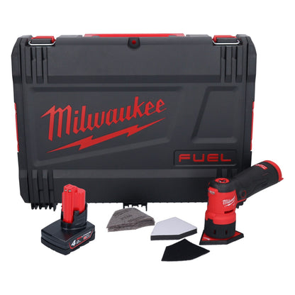 Milwaukee M12 FDSS-401X Akku Punktschleifer 12 V 88,8 x 63,5 mm Brushless + 1x Akku 4,0 Ah + HD-Box - ohne Ladegerät