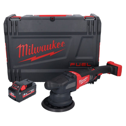 Polisseuse excentrique sur batterie Milwaukee M18 FROP21-551X 18 V 150 mm brushless + 1x batterie 5,5 Ah + boîtier HD - sans chargeur