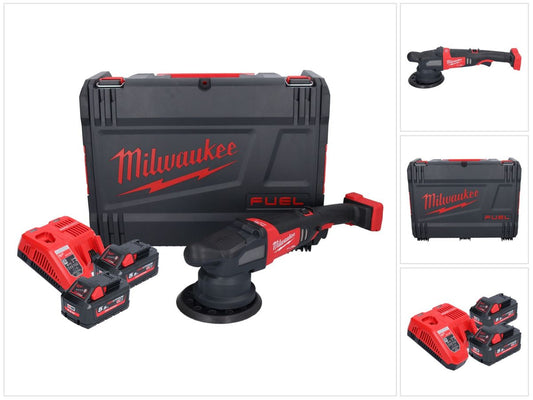 Milwaukee M18 FROP21-552X Akku Exzenter Polierer 18 V 150 mm Brushless + 2x Akku 5,5 Ah + Ladegerät + HD-Box