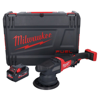 Polisseuse excentrique sur batterie Milwaukee M18 FROP21-801X 18 V 150 mm brushless + 1x batterie 8,0 Ah + boîtier HD - sans chargeur