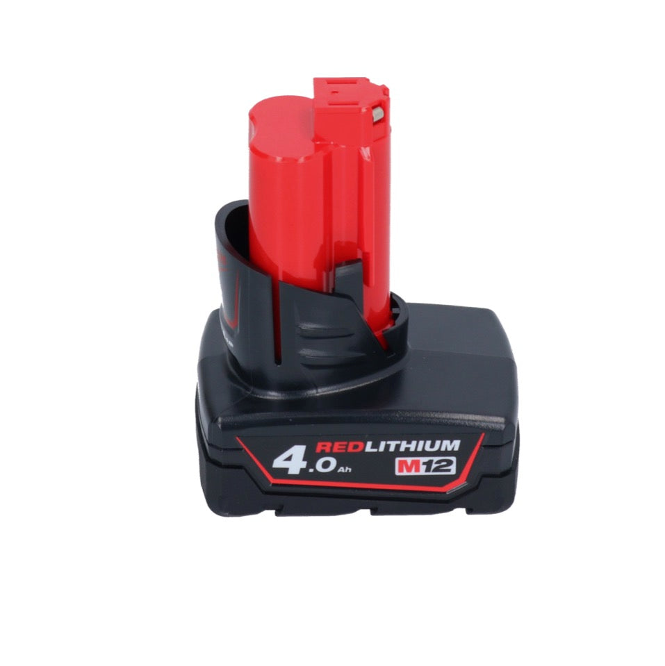 Dégrossisseur de pneu à batterie Milwaukee M12 FTB-401 12 V 7/16" Hex Brushless +1x batterie 4,0 Ah - sans chargeur