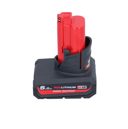 Dégrossisseur de pneu à batterie Milwaukee M12 FTB-501 12 V 7/16" Hex Brushless + 1x batterie 5,0 Ah - sans chargeur