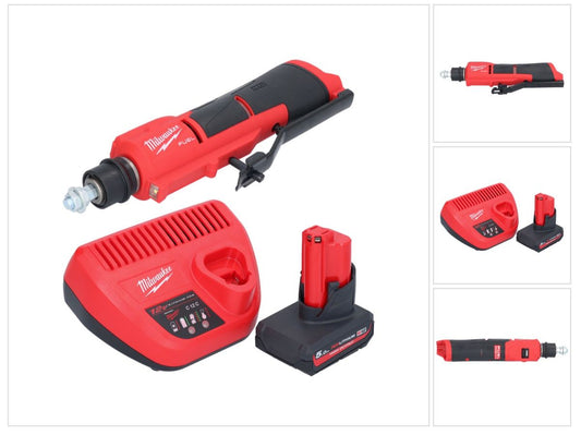 Dégrossisseur de pneu à batterie Milwaukee M12 FTB-501 12 V 7/16" Hex Brushless + 1x batterie 5,0 Ah + chargeur