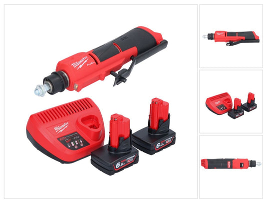 Milwaukee M12 FTB-602 Akku Reifenaufrauer 12 V 7/16" Hex Brushless + 2x Akku + Ladegerät