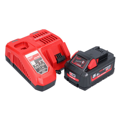 Meuleuse droite à batterie Milwaukee M18 FDGROVPDB-551X 18 V brushless + 1x batterie 5,5 Ah + chargeur + boîtier HD