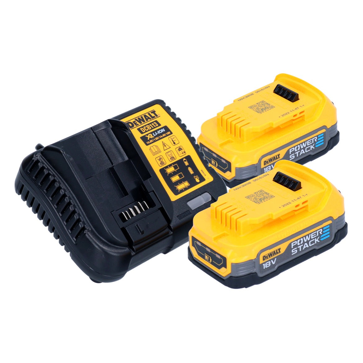 DeWalt DCF 892 E2 Akku Schlagschrauber 18 V 812 Nm 1/2" Brushless + 2x Powerstack Akku 1,7 Ah + Ladegerät