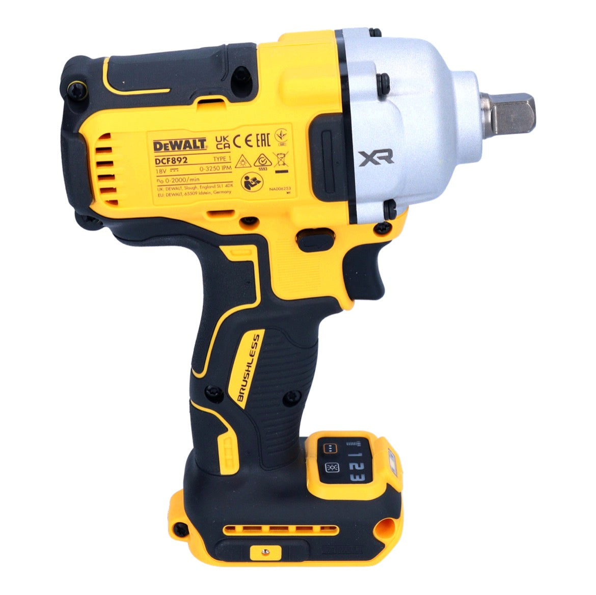 Clé à chocs sans fil DeWalt DCF 892 E2 18 V 812 Nm 1/2" sans balais + 2x batterie Powerstack 1,7 Ah + chargeur