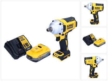 Clé à chocs sans fil DeWalt DCF 892 H1 18 V 812 Nm 1/2" sans balai + 1x batterie Powerstack 5,0 Ah + chargeur