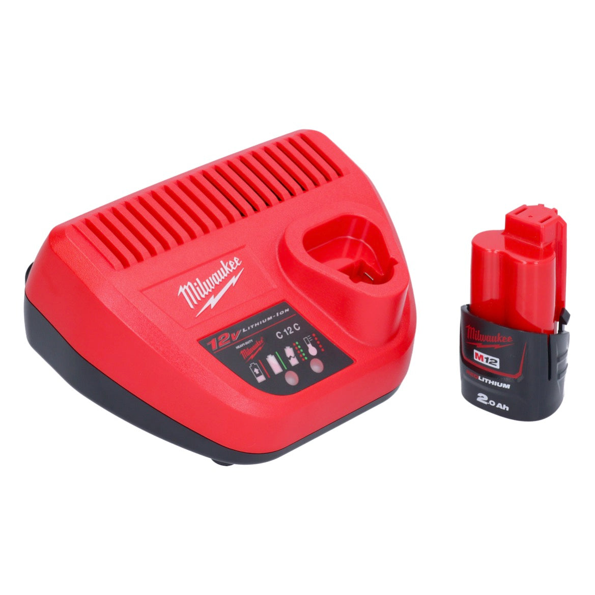 Milwaukee M12 ONEFTR12-201C Digitaler Akku Drehmomentschlüssel 12 V 1/2" 203,4 Nm ( 4933464970 ) Brushless + 1x Akku 2.0 Ah + Ladegerät + Koffer