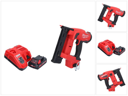 Agrafeuse sur batterie Milwaukee M18 FNCS18GS-301X 18 V 9,5 - 38 mm sans balais + 1x batterie 3,0 Ah + chargeur + boîtier HD